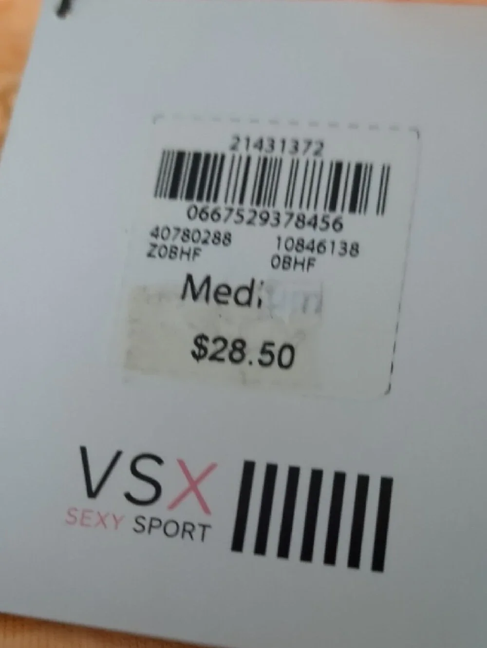 Victoria's Secret VS Peach Logo V-Neck Short Sleeve Tee - Picture 4 of 6